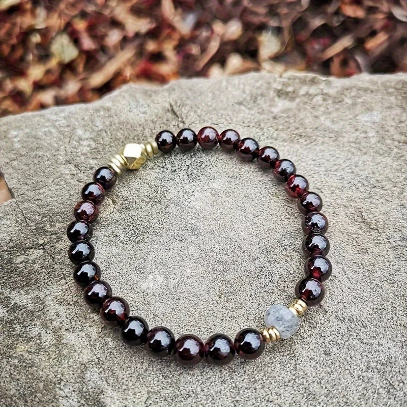 ✨ FIRE in ME Bracelet – Handmade Beaded Wrist Jewelry Infused with Maratha Energy for Passion, Romance & Healing Gift