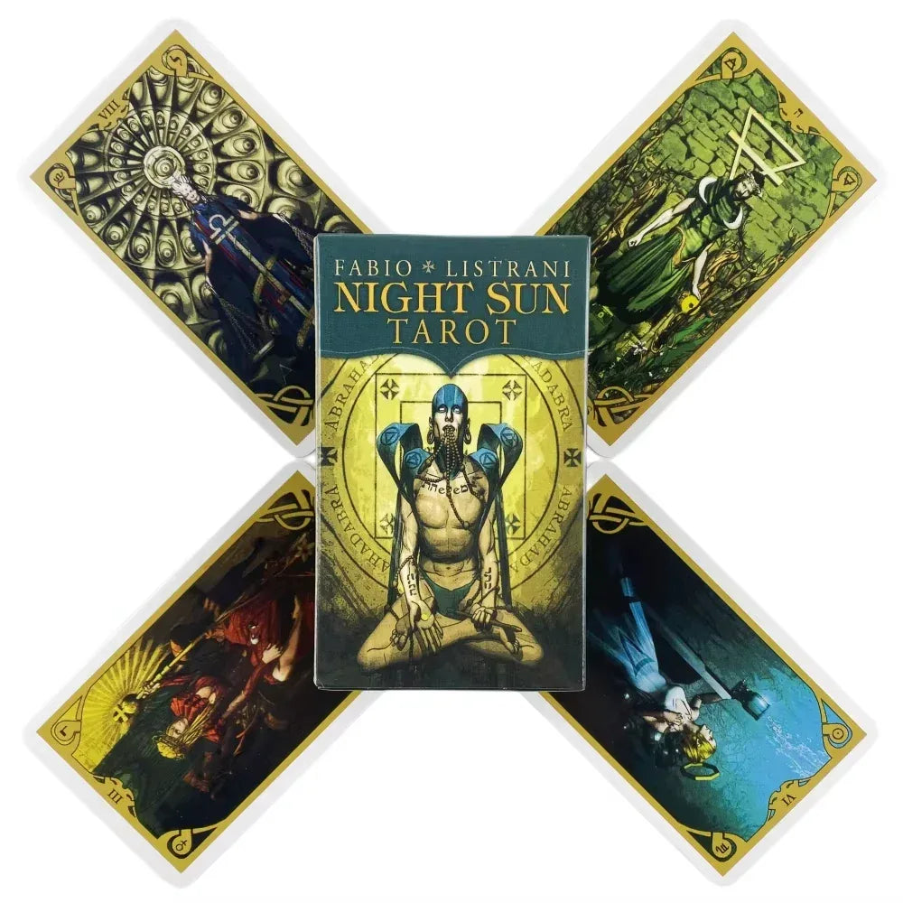 🌙 Night Sun Tarot Cards | 78-Card Oracle Deck | English Visions Divination Edition & Board Playing Games