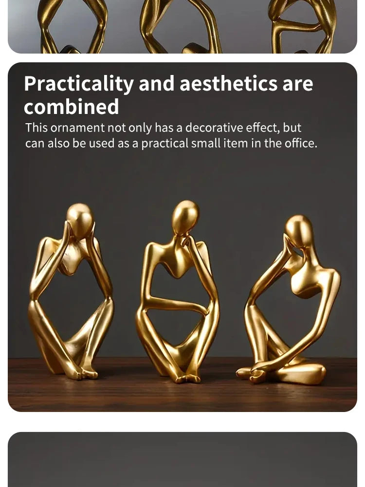 🎨 Scandinavian Abstract Figures – Light Luxury Mini Crafts for Home & Desktop Decoration | Entryway Ornament | Free Shipping