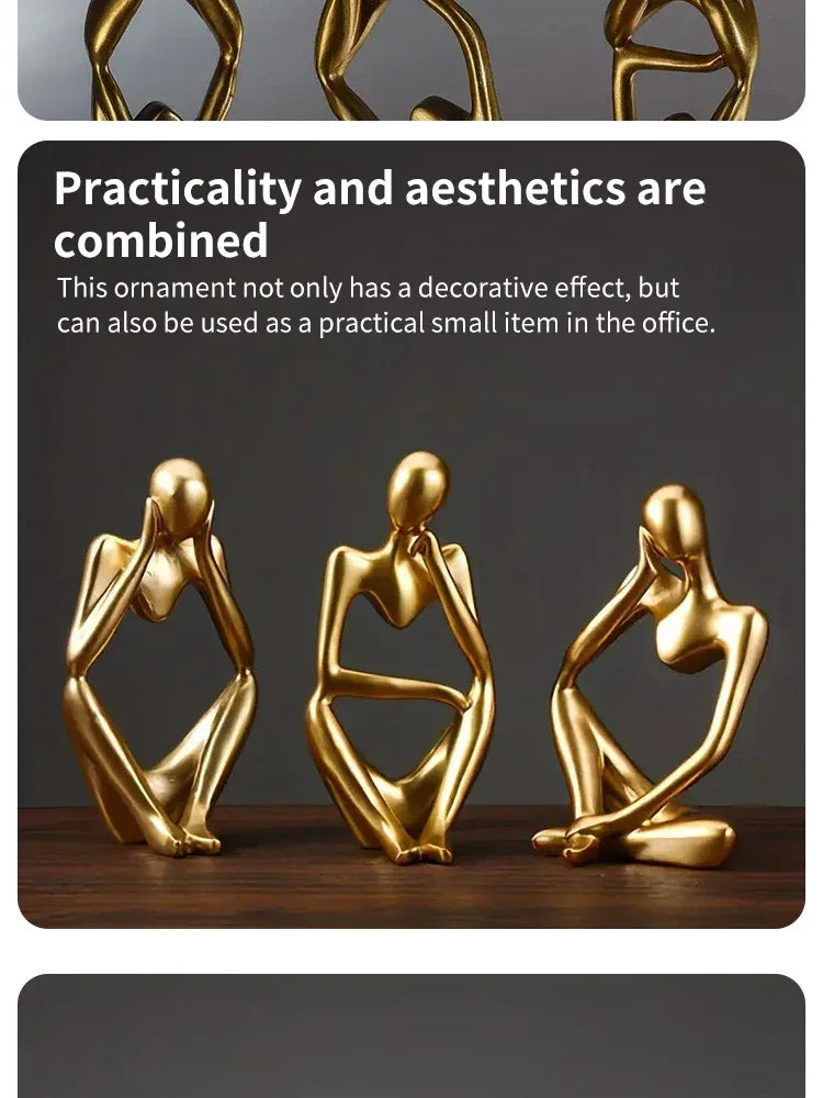 🎨 Scandinavian Abstract Figures – Light Luxury Mini Crafts for Home & Desktop Decoration | Entryway Ornament | Free Shipping