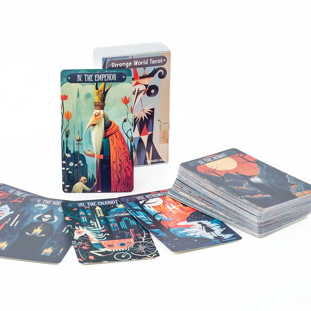 ✨ Strange World Tarot – 78-Card Deck for Fate Divination, Fortune Telling & Party Board Game | Size: 10.4 × 6 cm