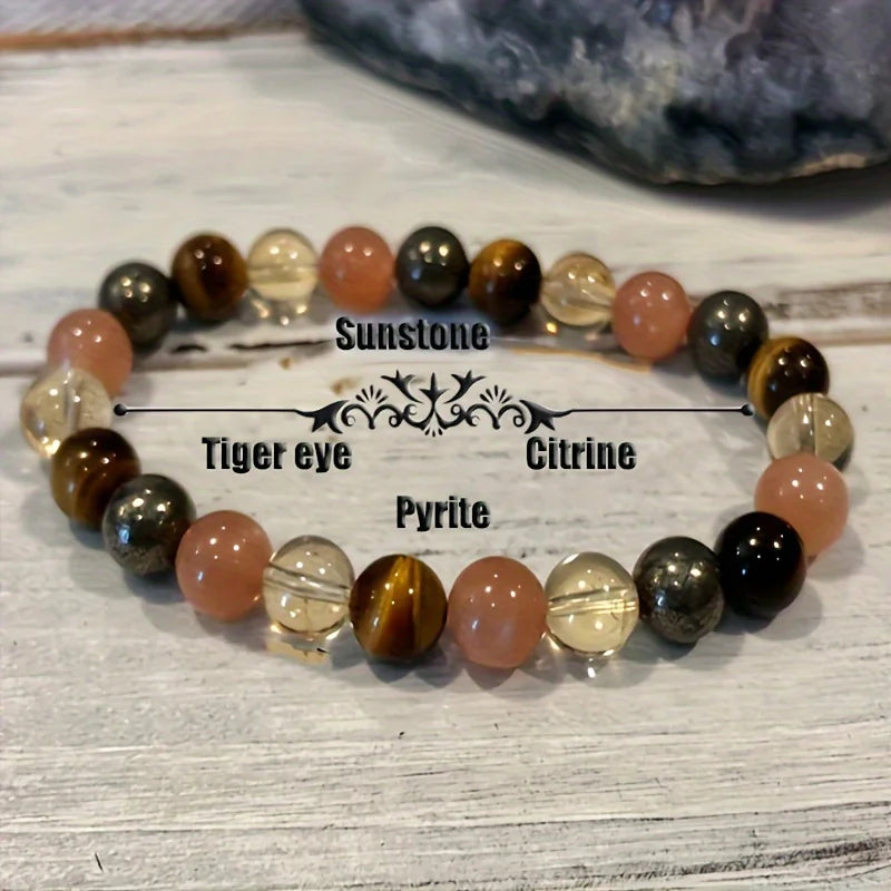 ✨ Boho Multicolor Stone Bead Patchwork Bracelet – Perfect Jewelry Gift for Free-Spirited Style