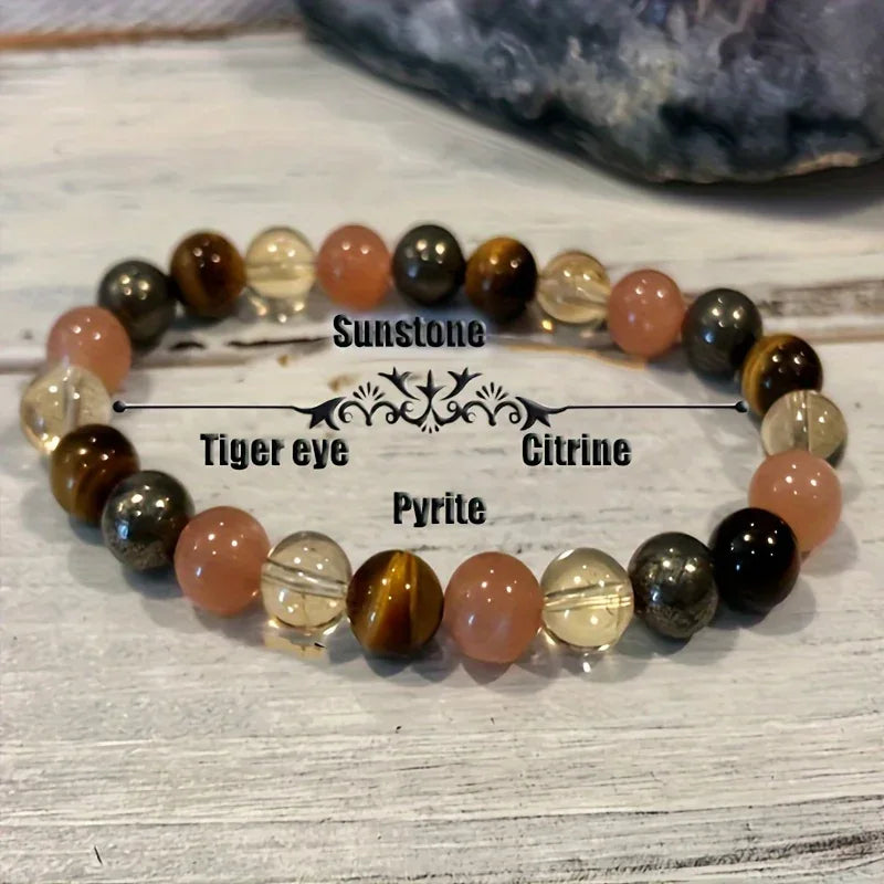 ✨ Boho Multicolor Stone Bead Patchwork Bracelet – Perfect Jewelry Gift for Free-Spirited Style