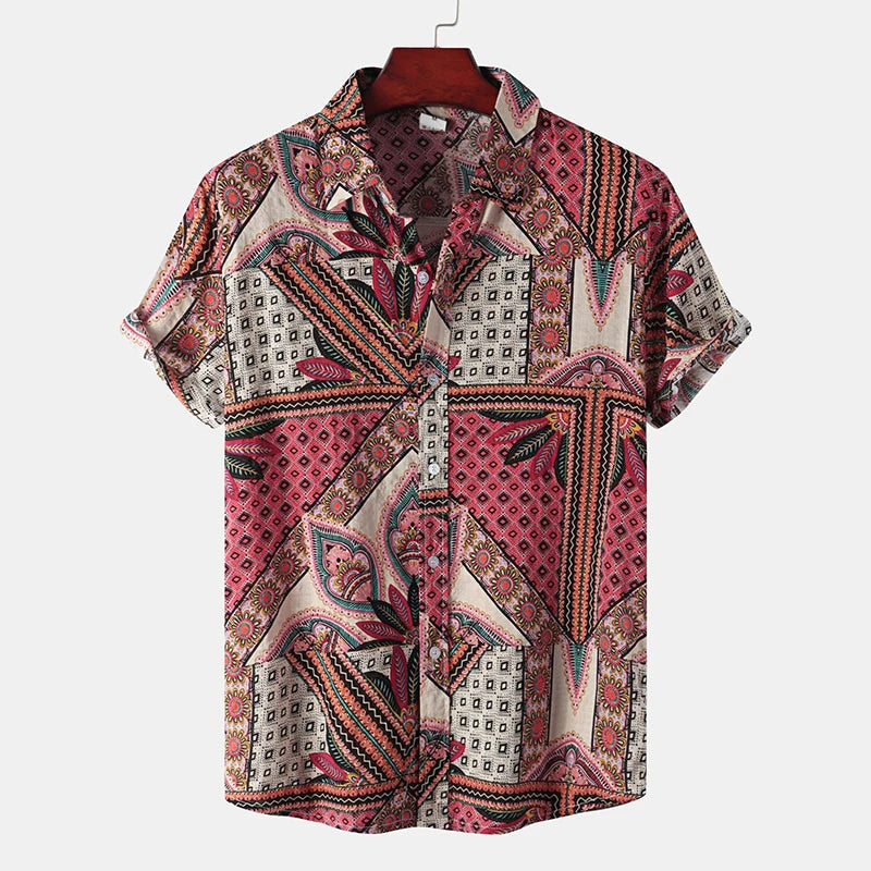 🏝️ The Y2K-Luxe Horizon Hawaiian Shirt: Premium Men’s Oversized Vintage Top – High-Definition Graphic Print, Ultra-Breathable Cooling Fabric, and Signature Harajuku-Style Loose Fit (S-6XL)