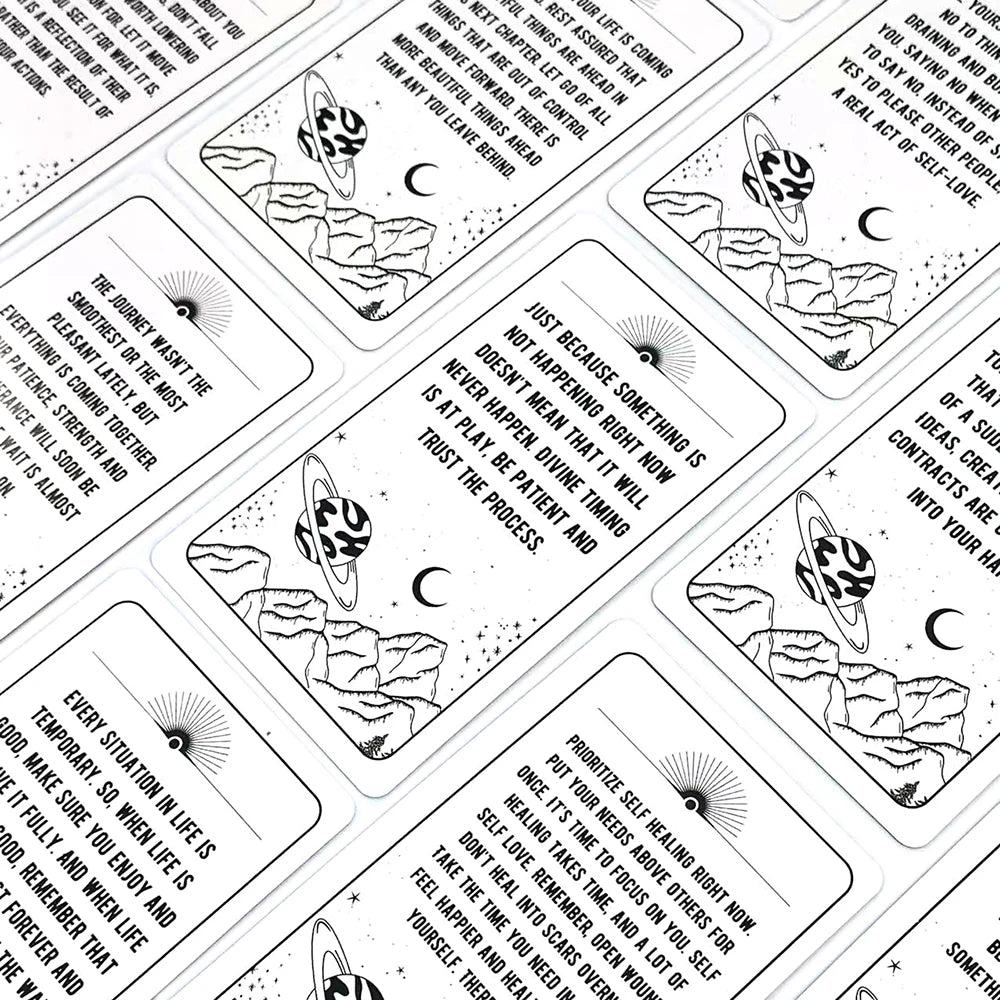 Messages From The Universe Oracle Deck – 54 Cards English Edition for Fate Divination & Family Party Games