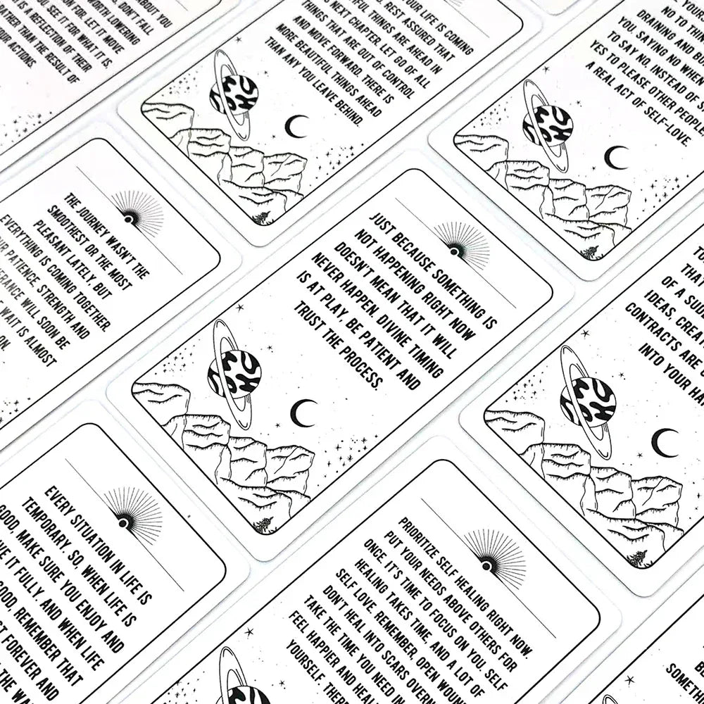 Messages From The Universe Oracle Deck – 54 Cards English Edition for Fate Divination & Family Party Games