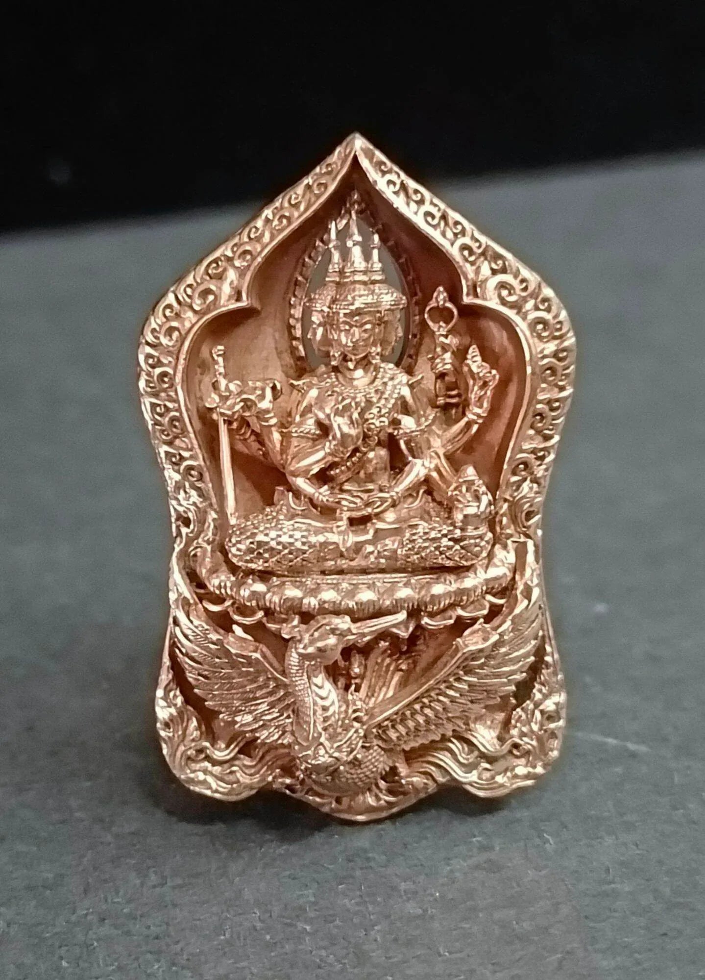 ✨ Phra Phrom Siam Thewa – Supreme Brahma Deity Amulet by Luang Pu Kruba Kampheng Thitipanyo, Makangam Hermitage, Kamphaeng Phet ทองแดงขัดเงา