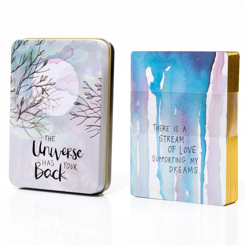 🌙 Moon Compass Tarot Deck – 78 Cards | Gilded Edge | Tin Box | Oracle & Tarot Game | English Edition with Paper Guidebook Burgundy