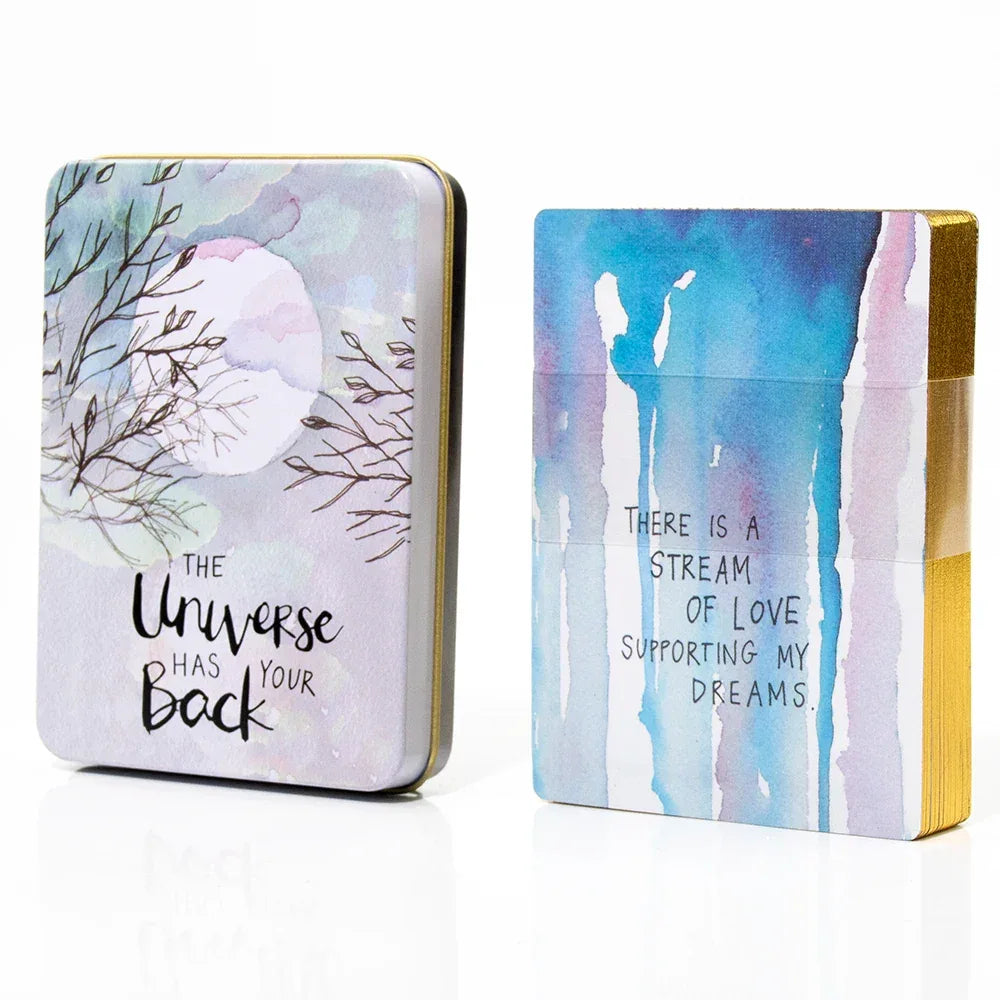 🌙 Moon Compass Tarot Deck – 78 Cards | Gilded Edge | Tin Box | Oracle & Tarot Game | English Edition with Paper Guidebook Burgundy