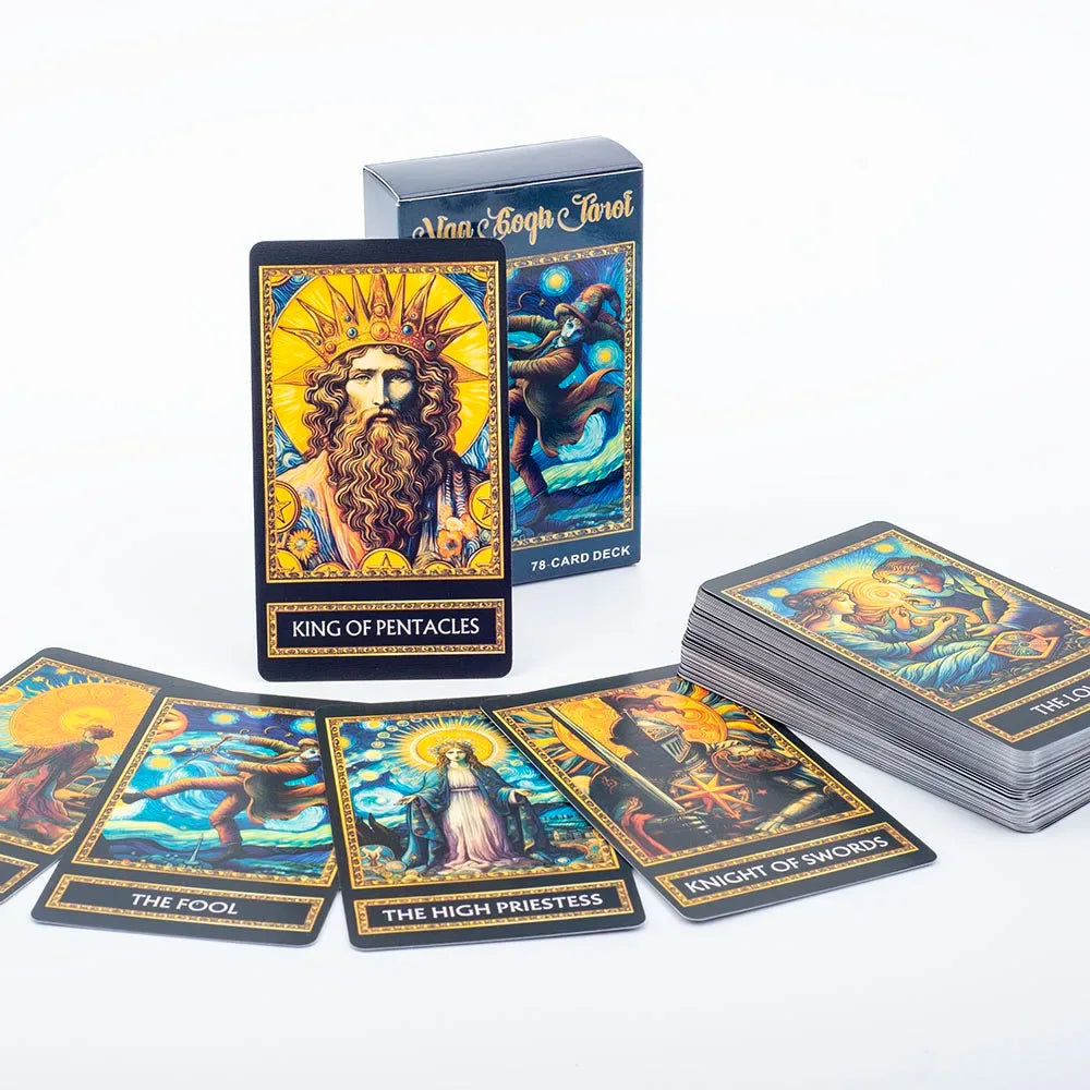 Cat Tarot Card Deck - 78 High-Quality Cards for Fun Fortune Telling and Family Gatherings TK16K