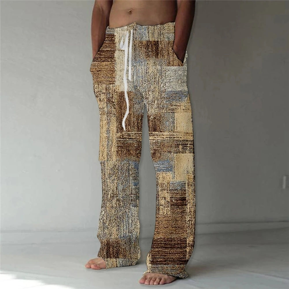 ✨ Geometric Matrix 3D Visionary Beach Shorts: Men's Quick-Dry Elastic Waist Vacation Trunks & High-Definition Color-Block Graphic Casual Shorts (2026 Edition) D16PHH2521821095