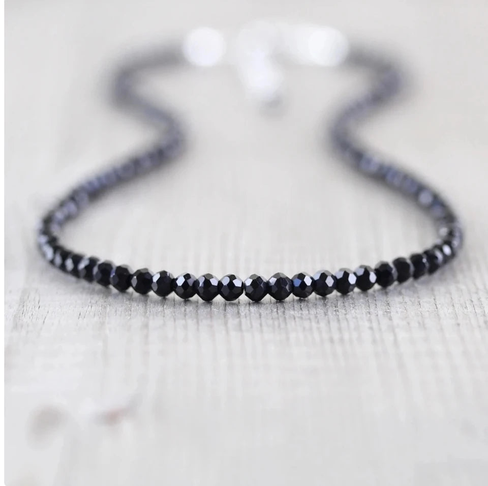 ✨ Yellow & Blue Sapphire Gemstone Beaded Necklace – Elegant Natural Birthstone Jewelry for Celebration and Balance