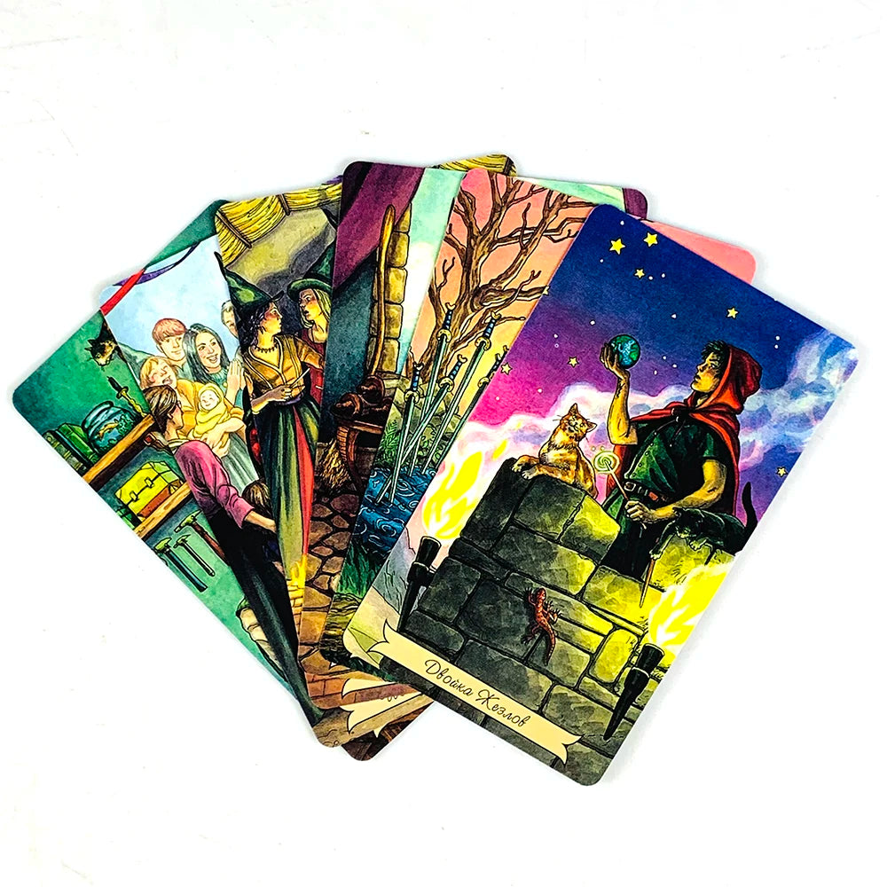 🎃New Russian Version Tarot Cards | Mysterious Divination Board Game & Family Gathering Card Game – Perfect Halloween & Christmas Gifts