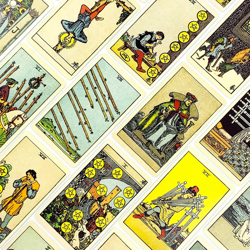 ✨ Tarot Cards Deck 78Pcs for Easy Beginners – Creative Small Gift for Fate, Fortune Telling & Divination Party Board Game