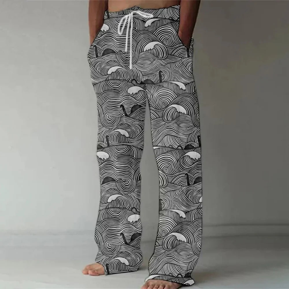 💀 The Nocturnal Skull Masterpiece: Premium Men’s 3D Printed Streetwear Trousers – High-Definition Skull Graphic, Versatile Multi-Pocket Utility, and Sophisticated Oversized Drawstring Sport-Luxe Pants CKQQQD702