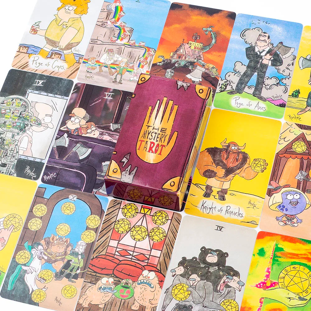 The Mystery Tarot – 78-Card English Deck (10.3x6 cm) for Mysterious Divination, Family Parties & Board Games