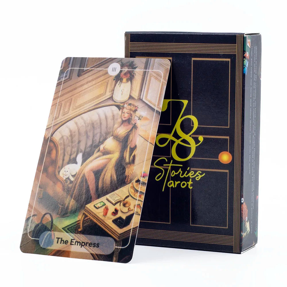 Meaning Tarot Cards Fortune Telling Divination Cards English Version 78 Card Deck Beginner Learning Deck for Board Playing Games TK33K