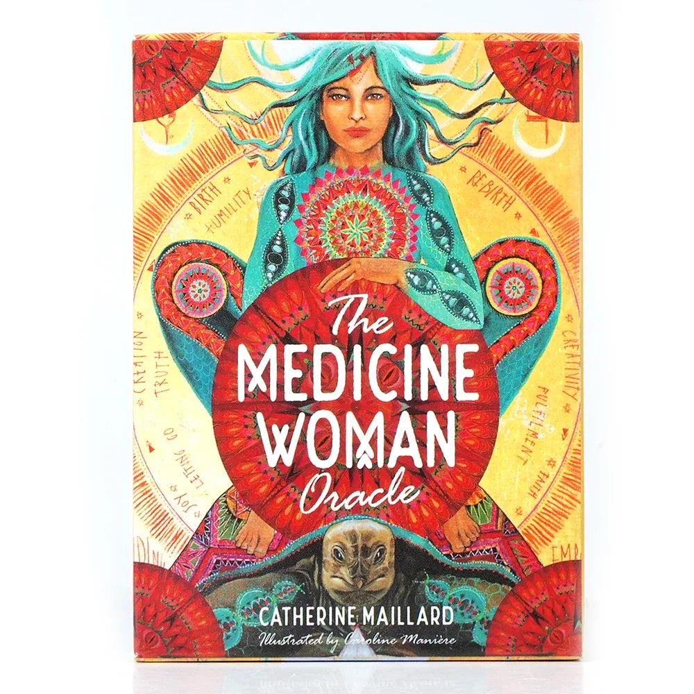 🌿 The Medicine Woman Oracle Deck – Discover the Archetypes of the Divine Feminine | 49 Cards With Guidebook | Family Party & Spiritual Practice Edition