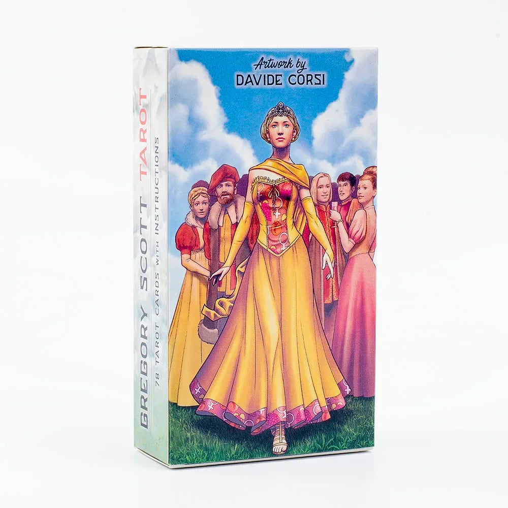 Gregory Scott Tarot Deck – 78 Cards | English Edition for Precognition, Divination & Group Party Games (11.1*6.1 cm)