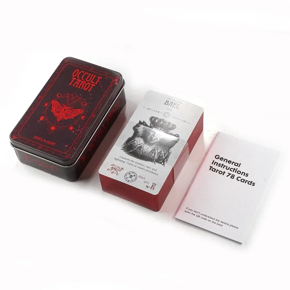 🌙 Luna Lapin Lucid Dreams Tarot – Beginner-Friendly 78-Card Deck with Gilded Edges, Sturdy Tin Box, and Comprehensive Guidebook