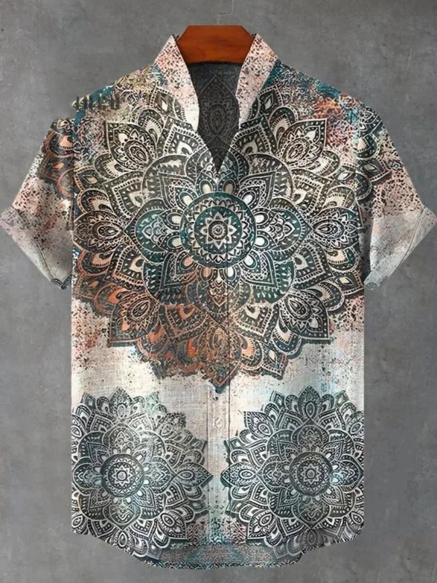 🏙️ The Urban Vintage Masterpiece: Premium Men's Casual Short-Sleeve Shirt – High-Definition Retro Graphic Print, Ultra-Breathable City-Luxe Fabric, and Modern-Fit Fashion Silhouette (Fast Delivery Edition) ZS192