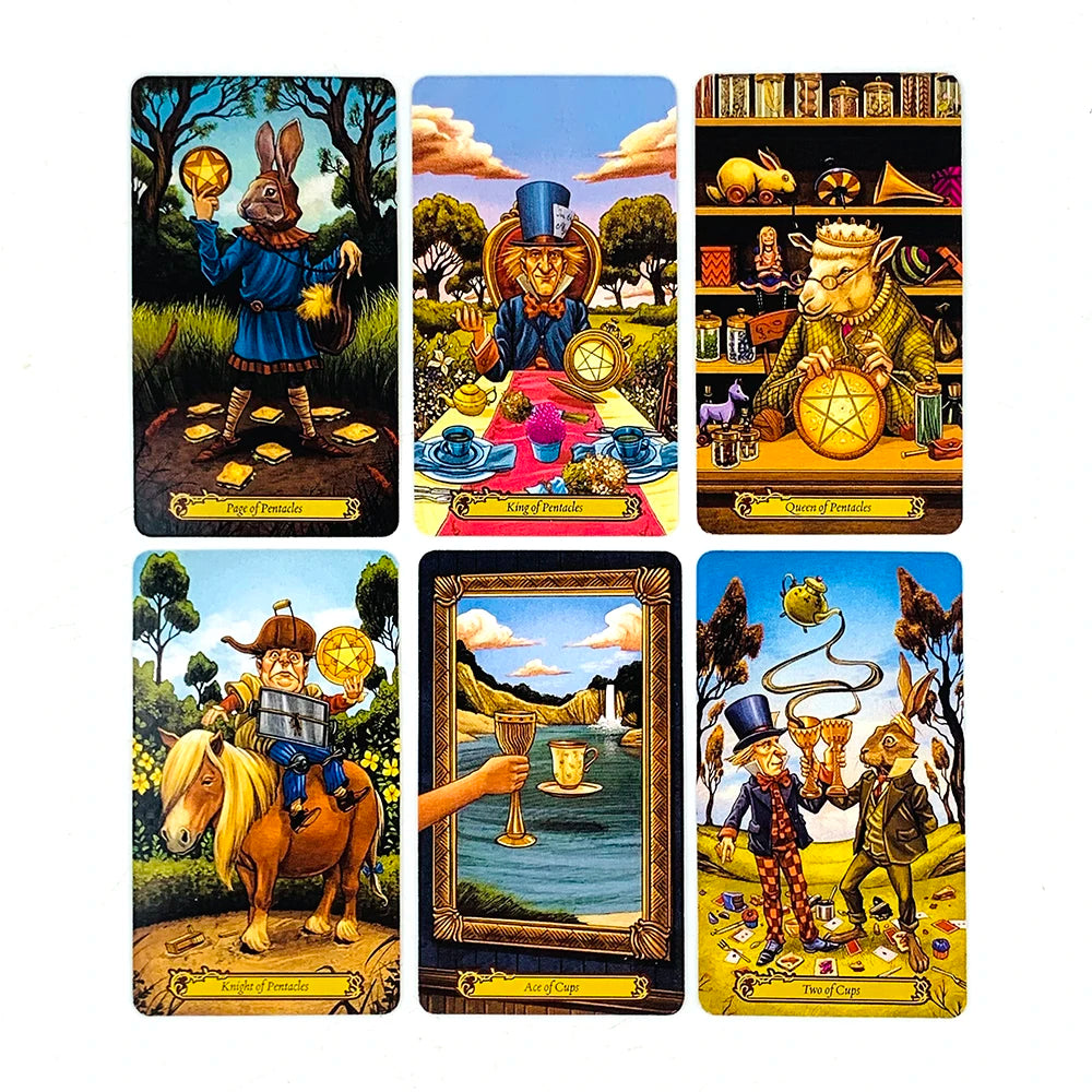 🎴The Gentle Thrills Tarot | 78-Card Traditional Tarot Deck with Beautiful Illustrations – Beginner Friendly & Fresh Artwork