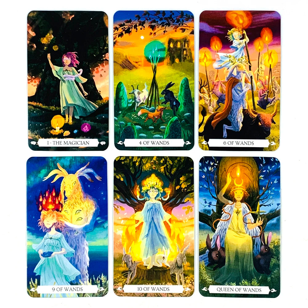 78-Card Tarot Card Deck - Unique Divination Game Blending Fact & Fiction for Insightful Readings