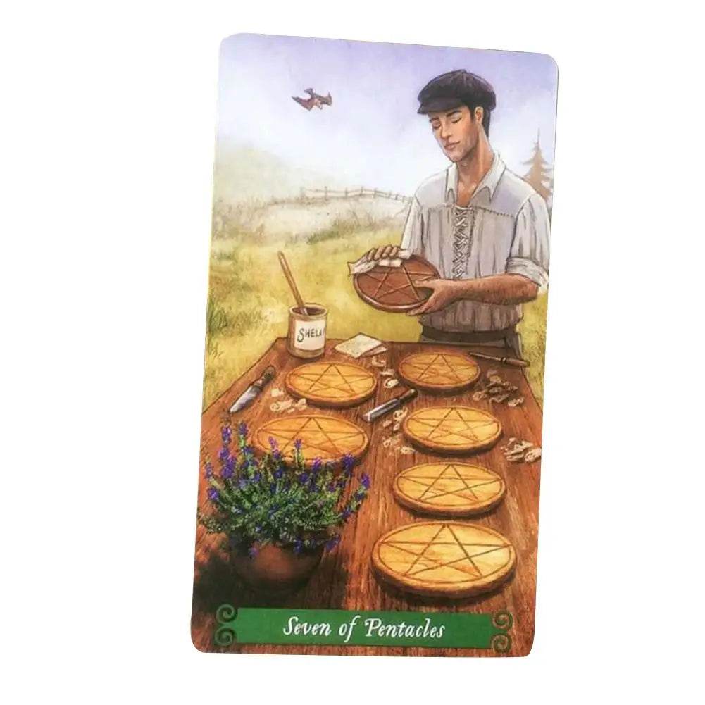 🌿 Thai Mystical Tarot Cards - Green Witch Oracle Deck for Women & Girls | English Edition