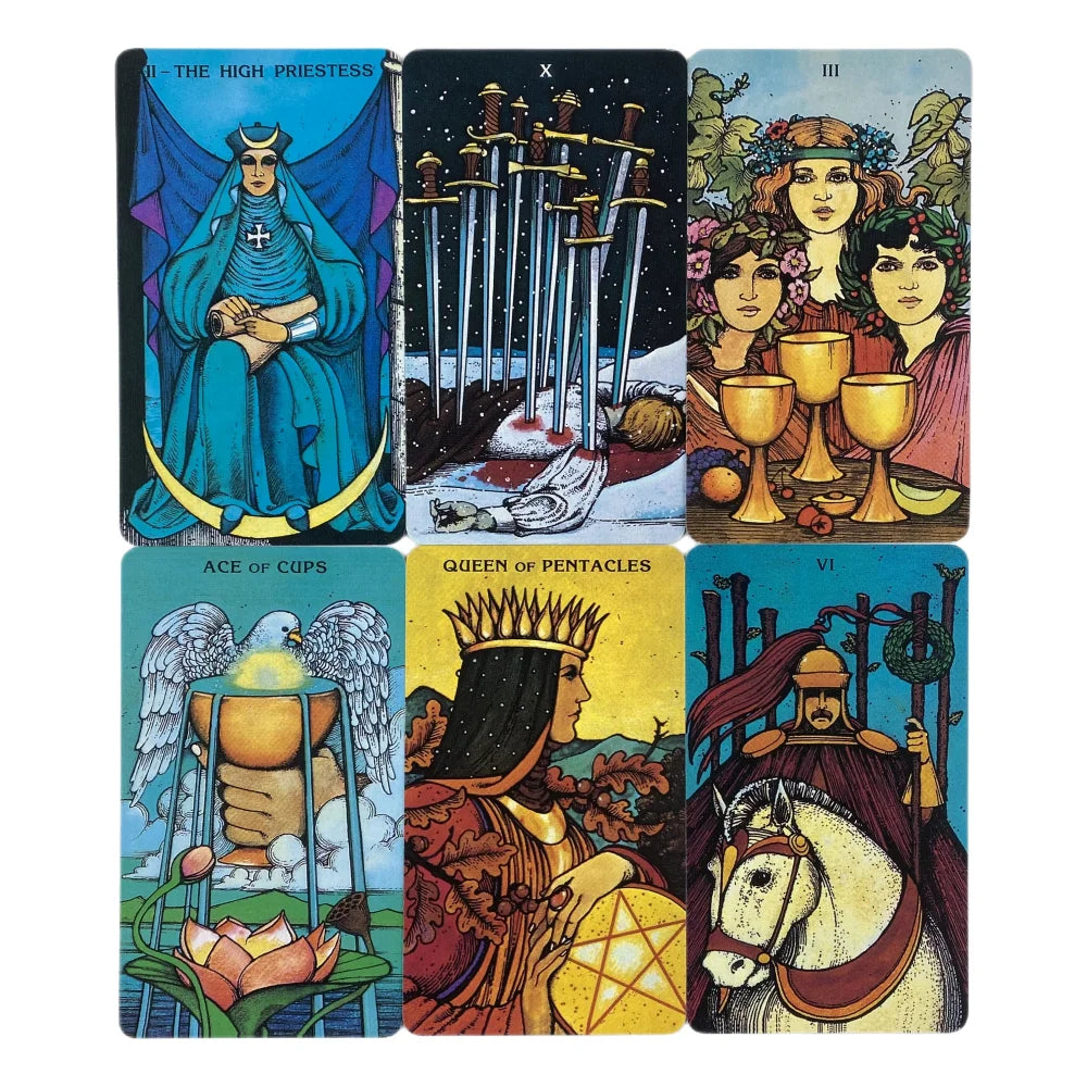 Morgan Greer Tarot Deck – 78 Cards | English Edition | Vibrant Rider-Waite Inspired Tarot for Precognition & Divination Entertainment