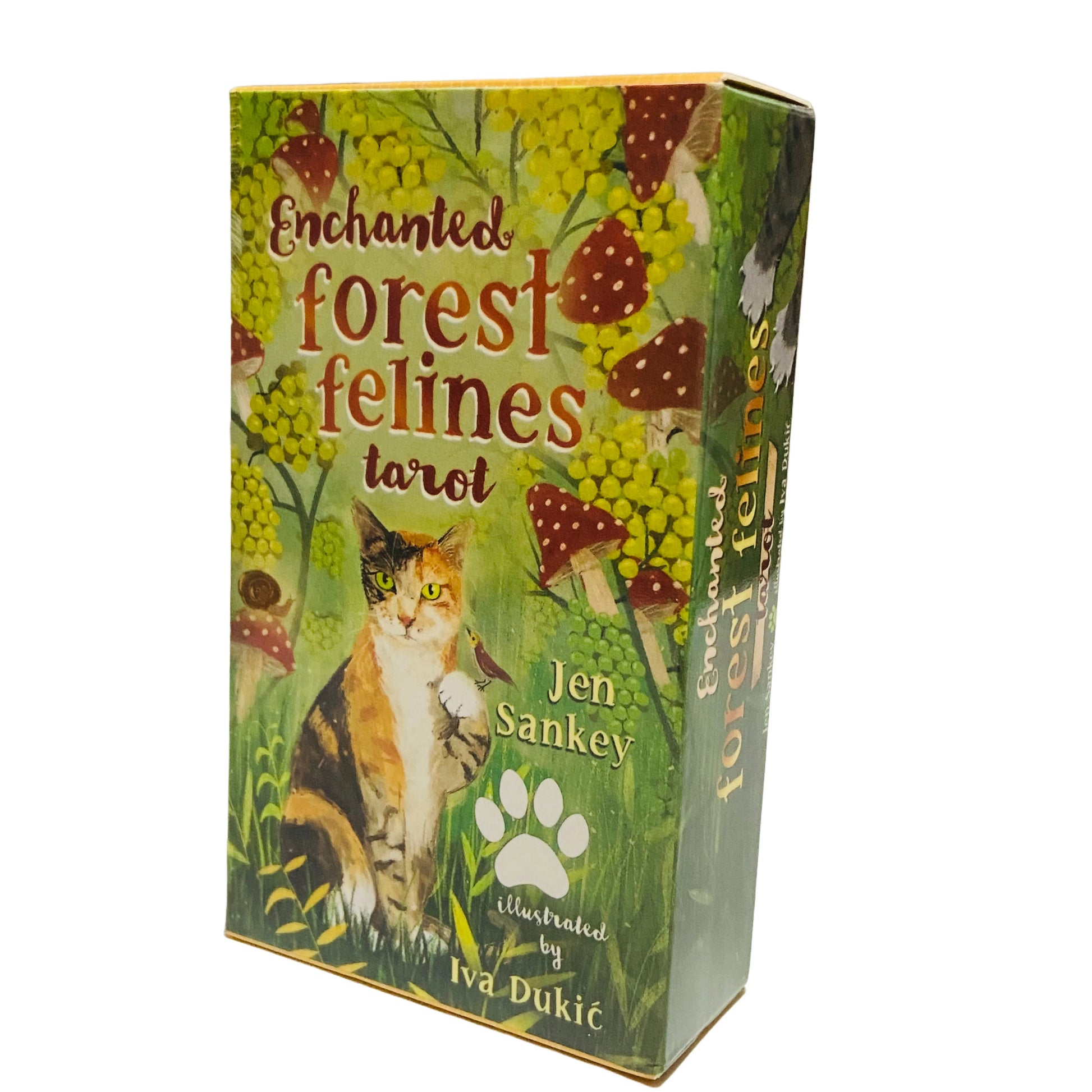 🃏 Enchanted Forest Felines Tarot Cards – 78 Cards Deck Featuring The Power of Cat-omancy, Perfect for Cat Lovers and Spiritual Readings