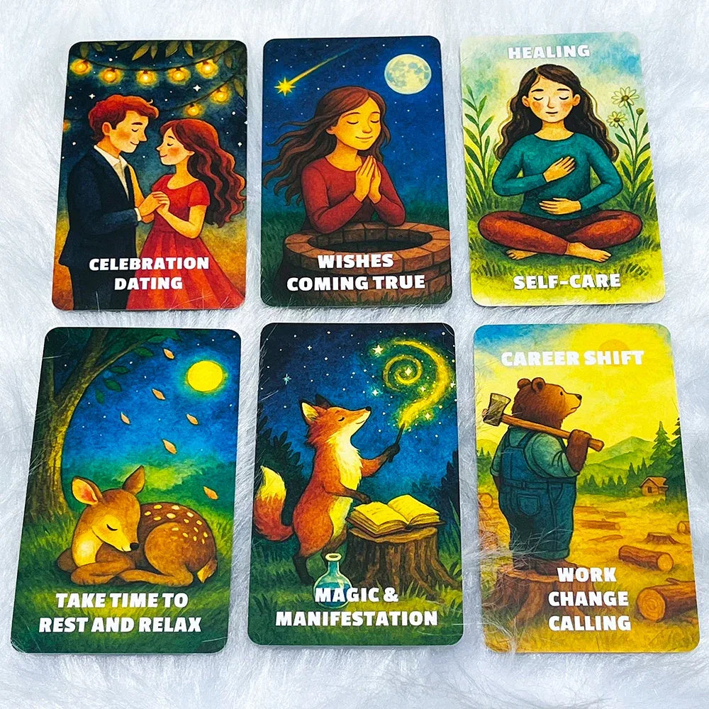 Embracing Fate Oracle Cards, 78 Cards for love Guidance & Inner Clarity , Spiritual Awakening Oracle Deck, 12x7cm, Taro Cards