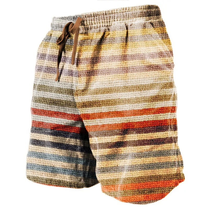 ☁️ The 3D Terry-Luxe Masterpiece: Premium Men's Casual Graphic Shorts – High-Definition Digital Print, Ultra-Soft Breathable Micro-Terry Fabric, and Mid-Rise Elastic Drawstring Waist (Daily & Holiday Ready)