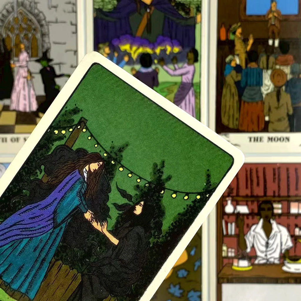 New Tarot Deck 78 Cards – English Edition for Predictive Divination, Family Games & Holiday Gifts