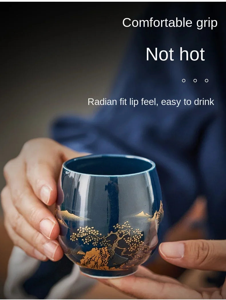 🍵 180ml Japanese-Style Ceramic Tea Bowl – Simple Master Mug for Tea, Coffee & Everyday Use | Free Shipping