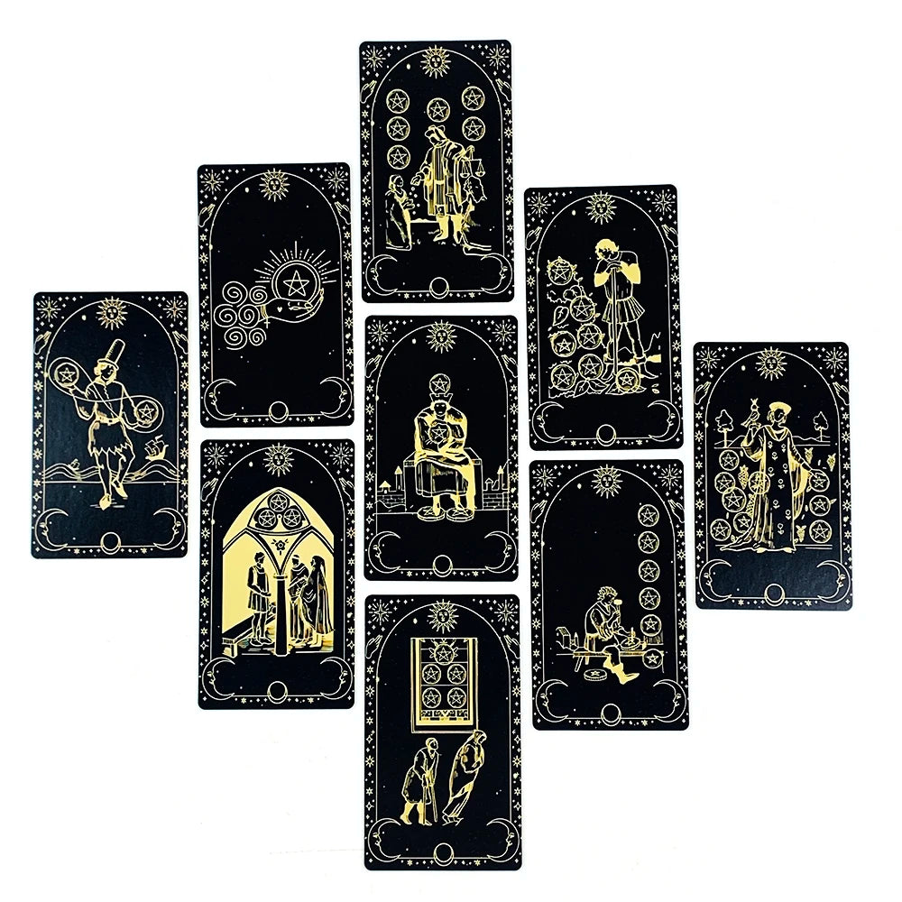New Tarot Cards Deck - 78pcs Beginner's English Edition, Pocket Size for Divination & Board Games