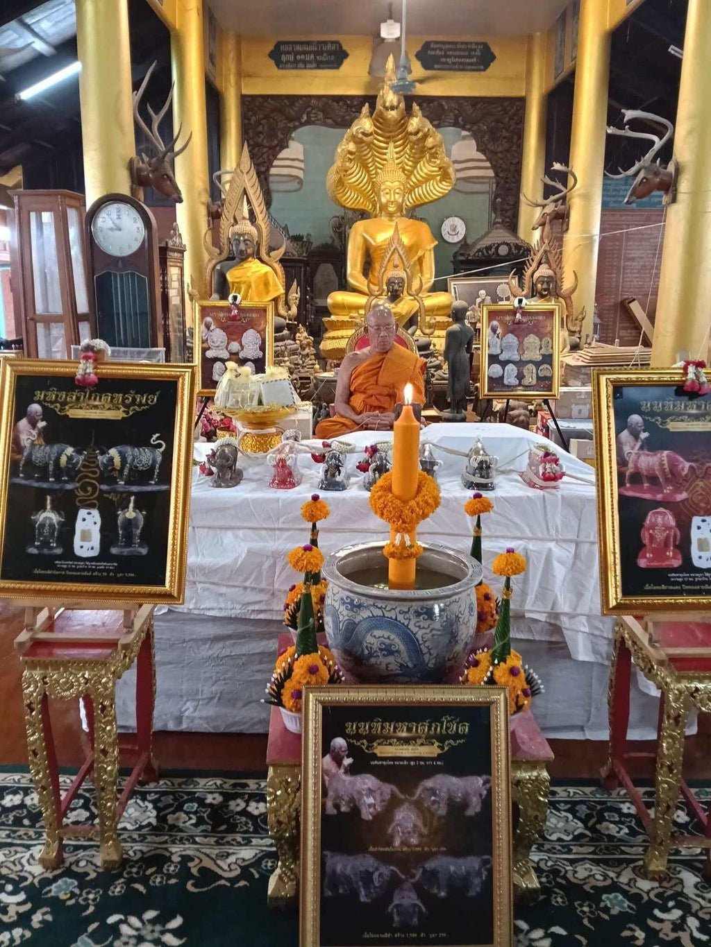 🐂 “Nandi Maha Supa Choke Bronze Bull – Sacred Mount of the Great Deity for Luck, Fame & Wealth by Luang Pho Sanan, Wat Klang Ratchakru Tharam”
