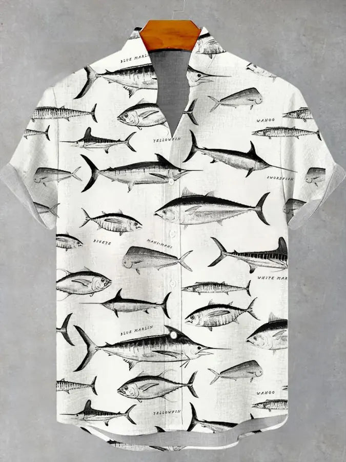 ✨ Coastal Life 3D Panoramic Graphic Shirt: Men’s Ultra-Relaxed Loose Fit Hawaiian Top with High-Definition Seaside Print & Breathable Vacation Fabric (2026 Edition) CSZHB20252816N
