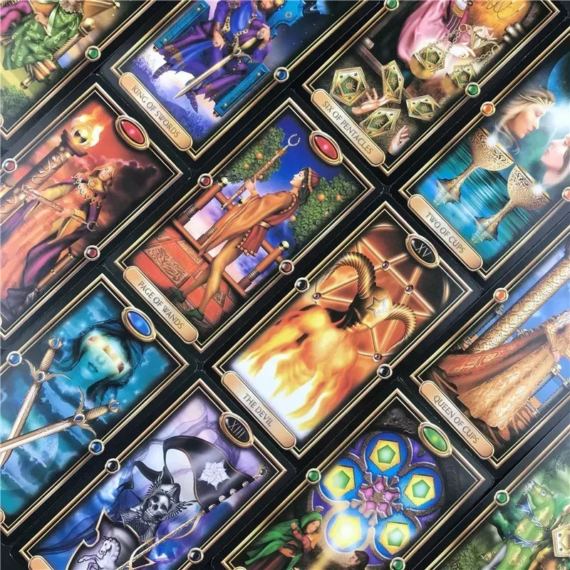 ✨ The Gilded Tarot Card Deck – Elegant English Edition for Mystical Family Fun & Insightful Tarot Readings ✨