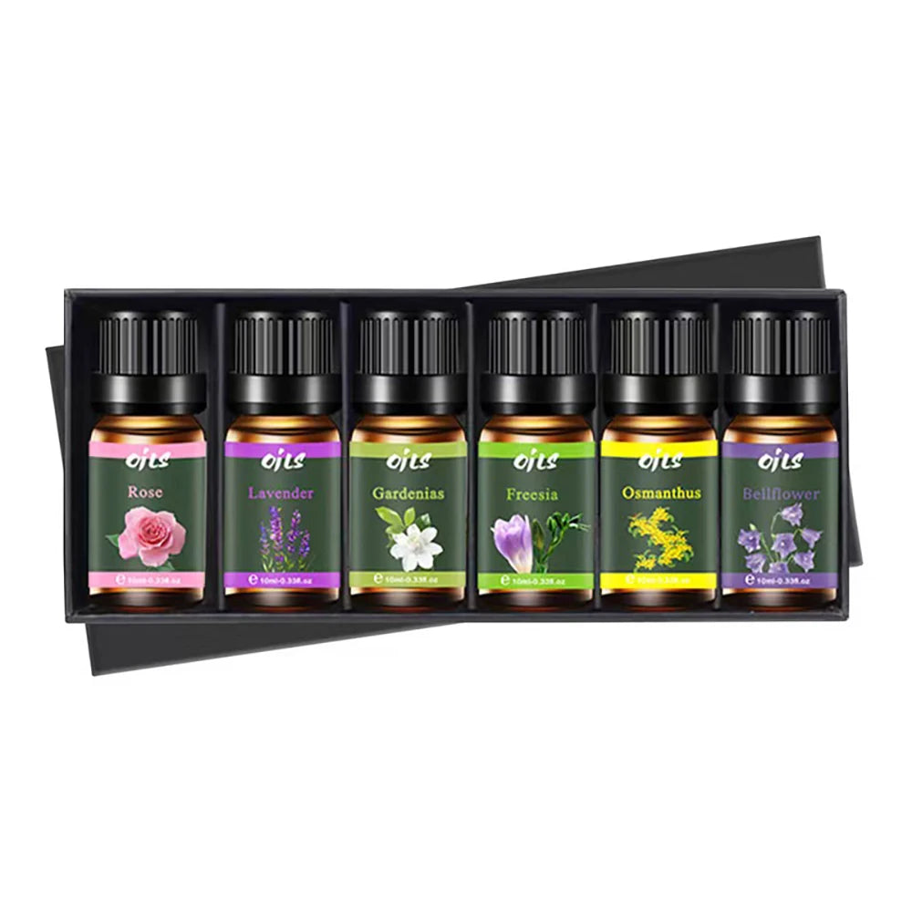 🌿 6-piece Premium Essential Oil Set – Natural Aromatherapy Oils for Diffusers and Relaxation