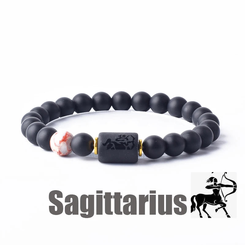 ✨ Zodiac Sign Bracelet Homme 12 Constellation Bangles – Adjustable Unisex Astrology Jewelry | Gemini, Virgo, Leo, Libra & More | Perfect Friendship Gift 31 8mm Beads