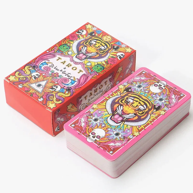 🐉 Chinese Tiger, Lion & Dragon Tarot Deck – Mystical Three Gods Divination Cards Inspired by Traditional Chinese Symbolism