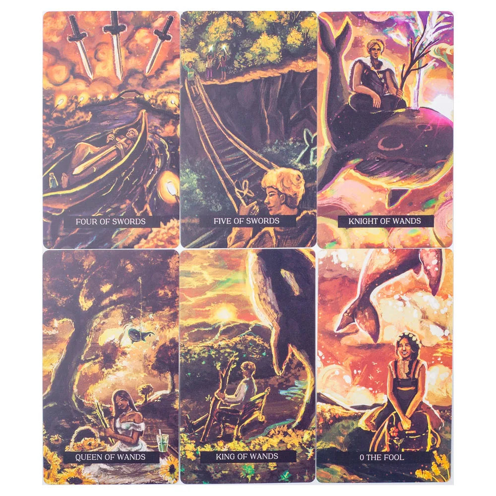 🃏 Wishes From The Whales Tarot Deck – 78-Card Deck Immersing You in a Fascinating Realm of Oceanic Spirits and Sea Creatures