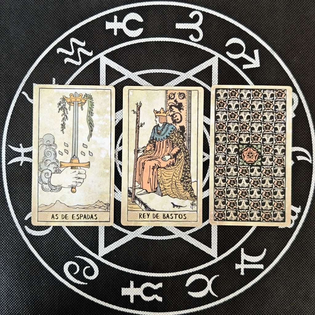 🎴 Tarot Cards Spanish Vintage Tarot Deck Spanish Edition 78pcs﻿ | Suitable for Beginners & Enthusiasts | Birthday Gift & Party Game