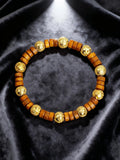 ✨ Natural Volcanic Stone Bracelet for Men – Light Blue Lava Beads & Handmade Retro Wood Beads – Vigour, Protection & Calmness Jewelry 10