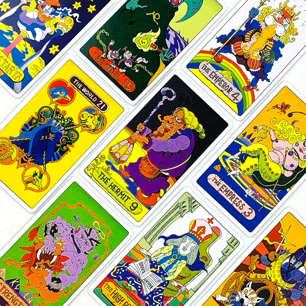 Anime Tarot Cards – 78-Card English Edition with Exquisite Character Art for Divination & Party Games