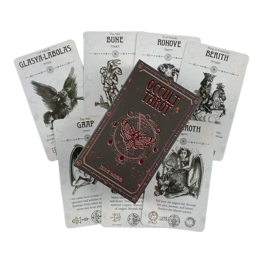 🃏 Mysterious Tarot & Oracle Deck – Complete 78 Cards for Divination, Intuitive Learning, and Family Board Games TT79