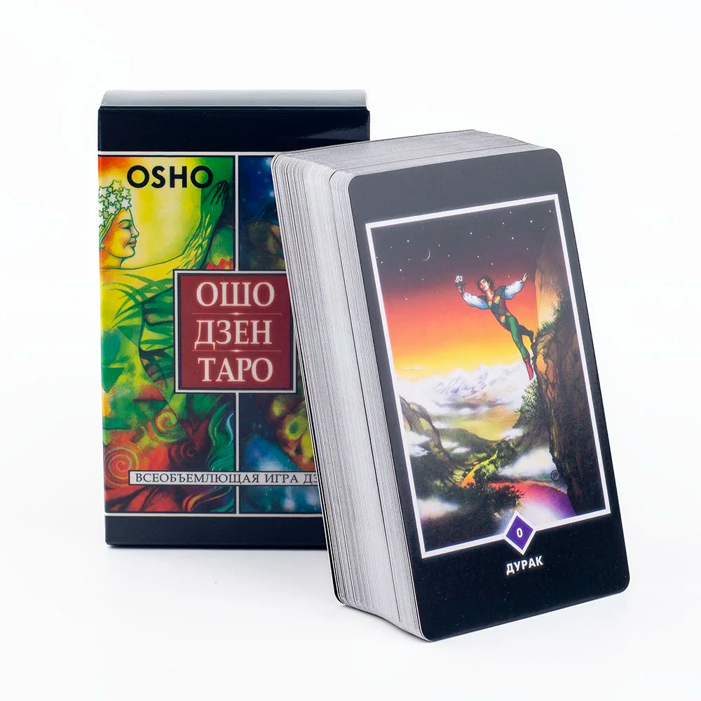 Osho Zen Taro – 79-Card English Divination Deck and Book Set for Spiritual Insight and Board Games (10.3x6 cm)