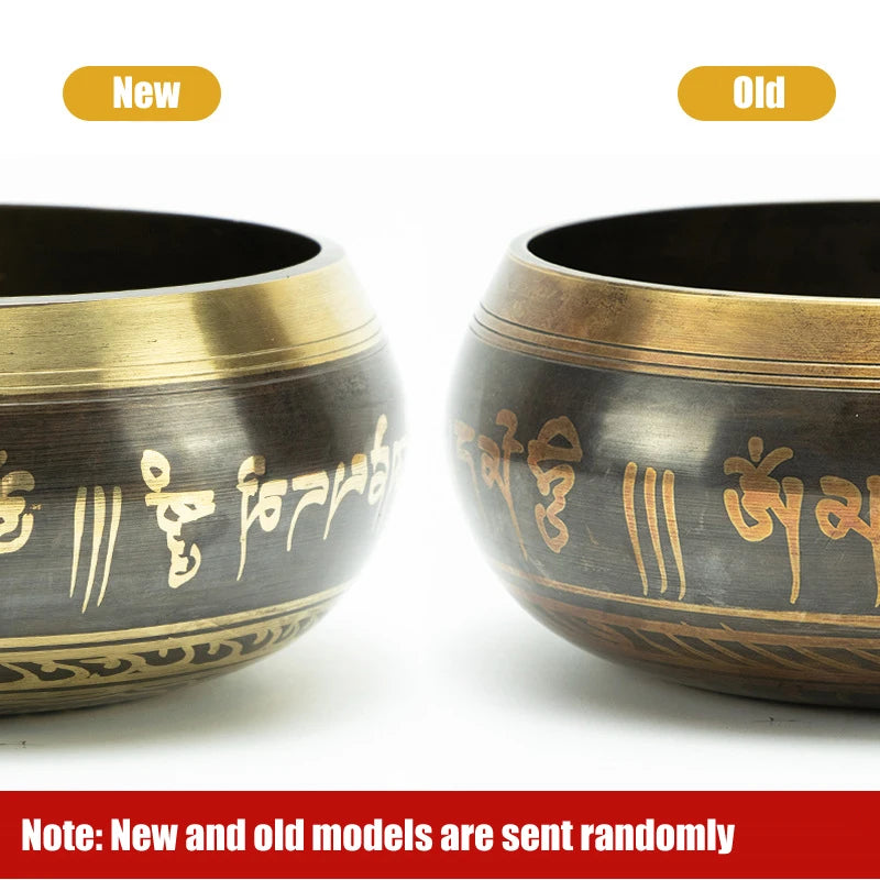 🔔 Tibetan Singing Bowl Set Sound Bowls Meditation Nepal Music Bowl Buddhism for Meditation Yoga Stress Relief Tibet Copper Bowl