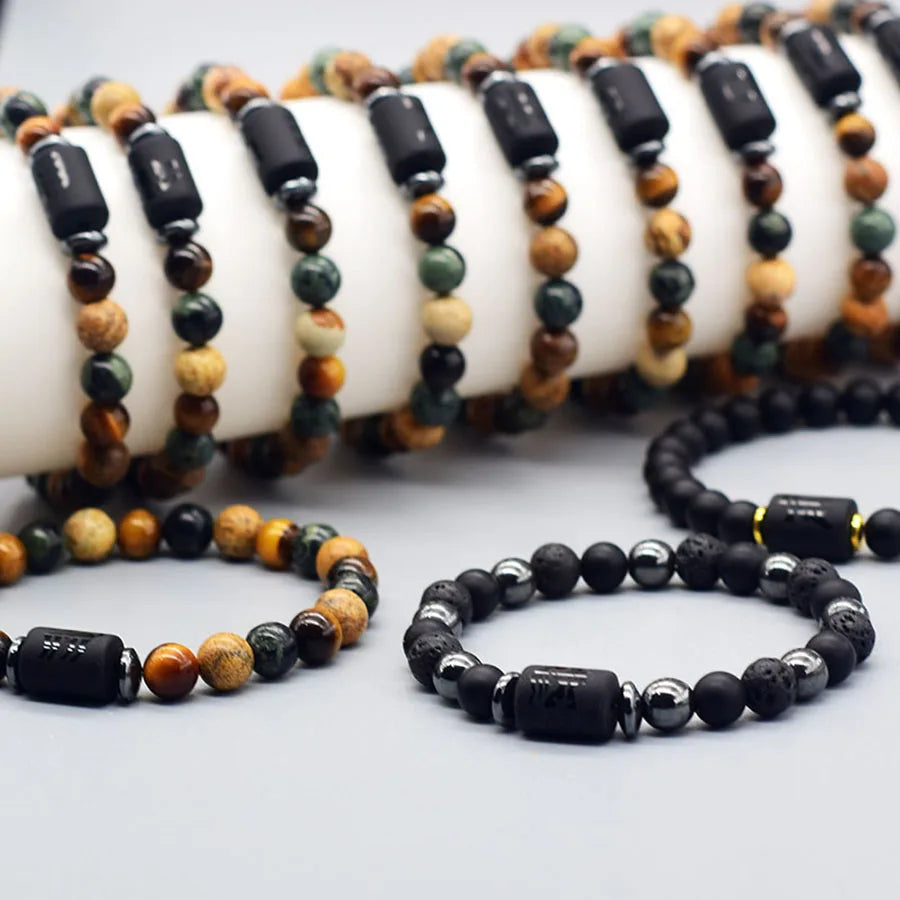 ✨ Zodiac Harmony Tiger Eye Bracelet – Natural Yellow Tiger Eye Beads for Cancer, Virgo & Leo – Perfect Couples & Friendship Jewelry