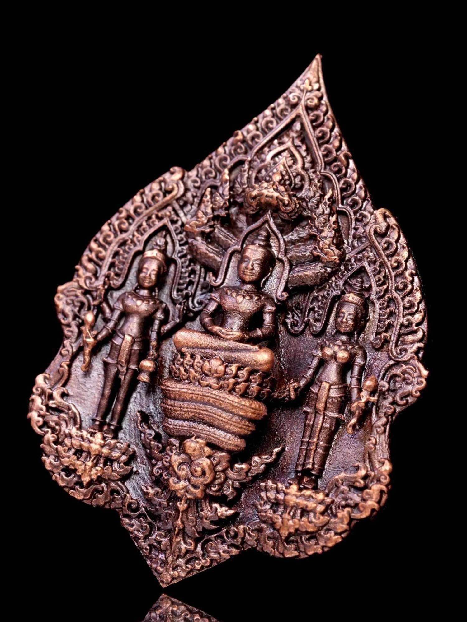 Narai Holding Bow and Arrow Coin by Luang Pu Im - Authentic Wat Thung Na Mai Collectible Statue